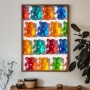 Decorative Framed MDF Painting GE247-L Multicolor