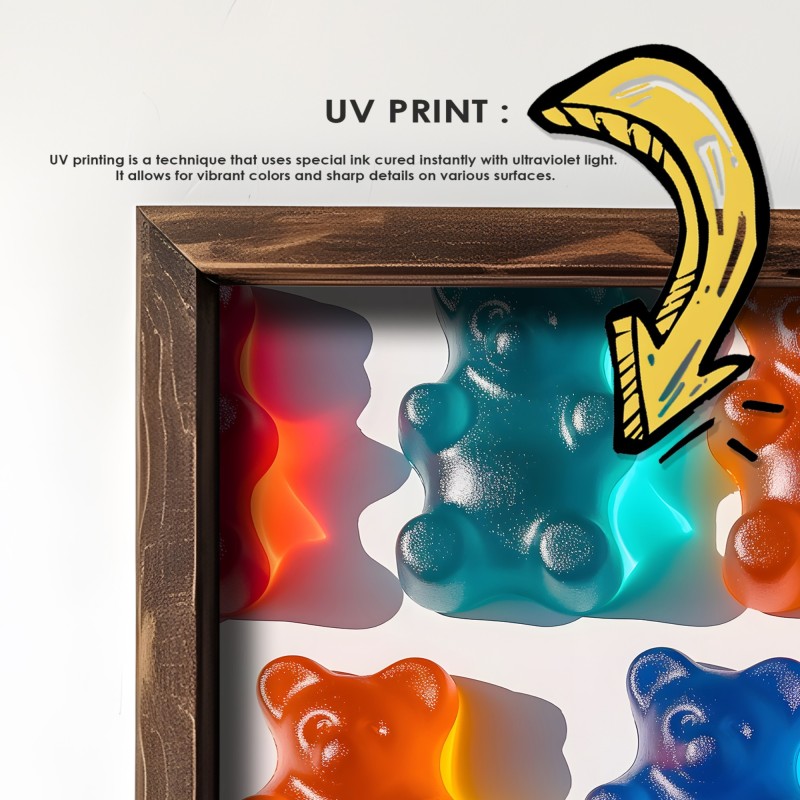 Decorative Framed MDF Painting GE247-L Multicolor