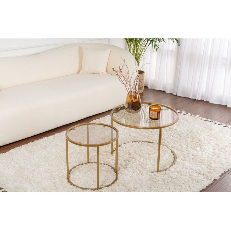 Coffee Table Set Aurum - 60, 42 - Gold, Bronze Gold
Bronze