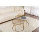 Coffee Table Set Aurum - 80, 60 - Gold, Bronze Gold
Bronze