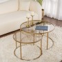 Coffee Table Set Aurum - 80, 60 - Gold, Bronze Gold
Bronze