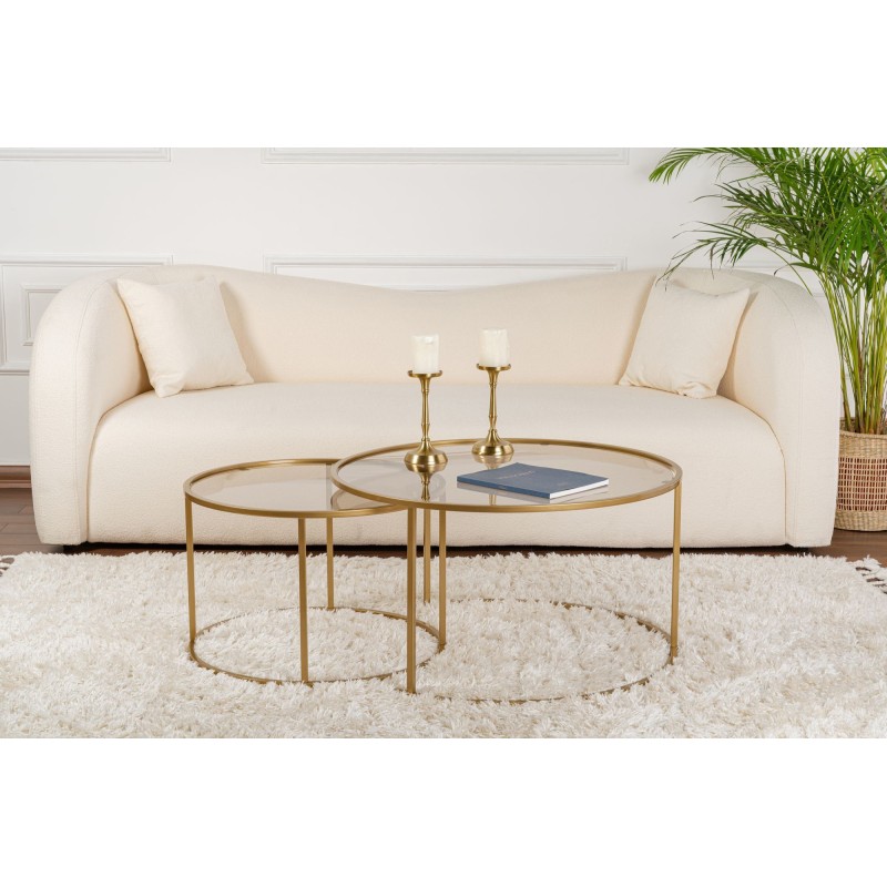 Coffee Table Set Aurum - 80, 60 - Gold, Bronze Gold
Bronze