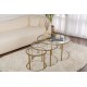 Coffee Table Set Aurum - 80, 60, 42 - Gold, Transparent Gold
Transparent Coffee Table Set Aurum - 80, 60, 42 - Gold, Transparent Gold
Transparent