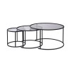 Coffee Table Set Aurum - 80, 60, 42 - Black, Grey Black
Grey
