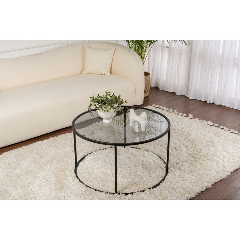 Coffee Table Aurum - 80 - Black, Grey Black
Grey