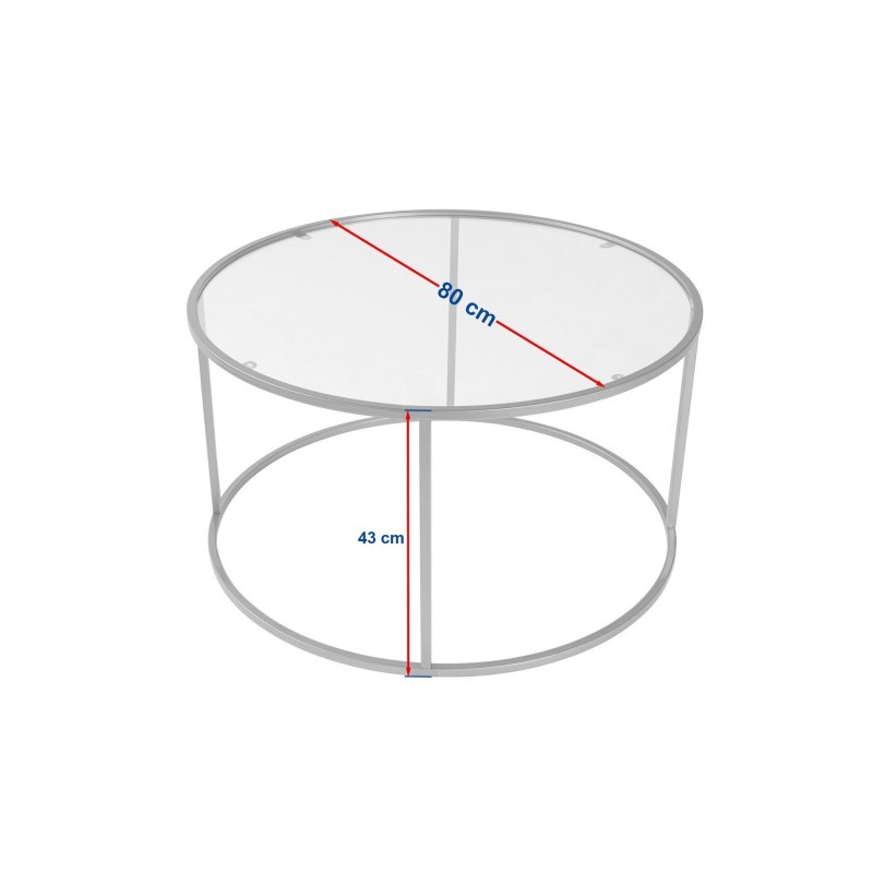 Coffee Table Aurum - 80 - Black, Grey Black
Grey