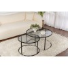 Coffee Table Set Aurum - 80, 60 - Black, Grey Black
Grey