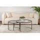 Coffee Table Set Aurum - 80, 60 - Black, Grey Black
Grey