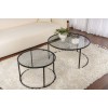 Coffee Table Set Aurum - 80, 60 - Black, Grey Black
Grey
