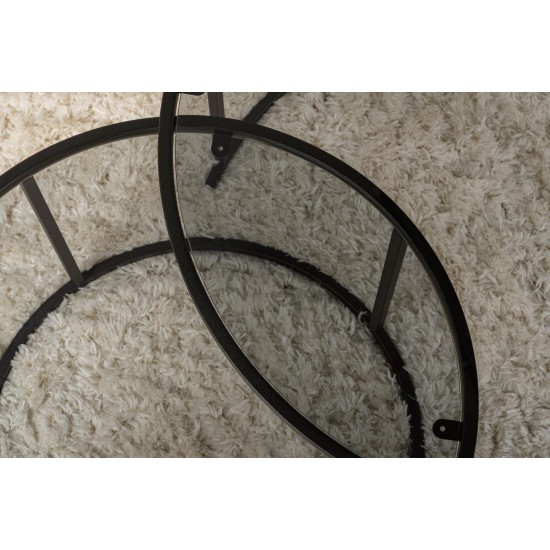 Coffee Table Set Aurum - 80, 60 - Black, Grey Black
Grey