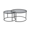 Coffee Table Set Aurum - 80, 60 - Black, Grey Black
Grey