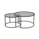 Coffee Table Set Aurum - 80, 60 - Black, Grey Black
Grey