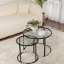 Coffee Table Set Aurum - 60, 42 - Black, Grey Black
Grey