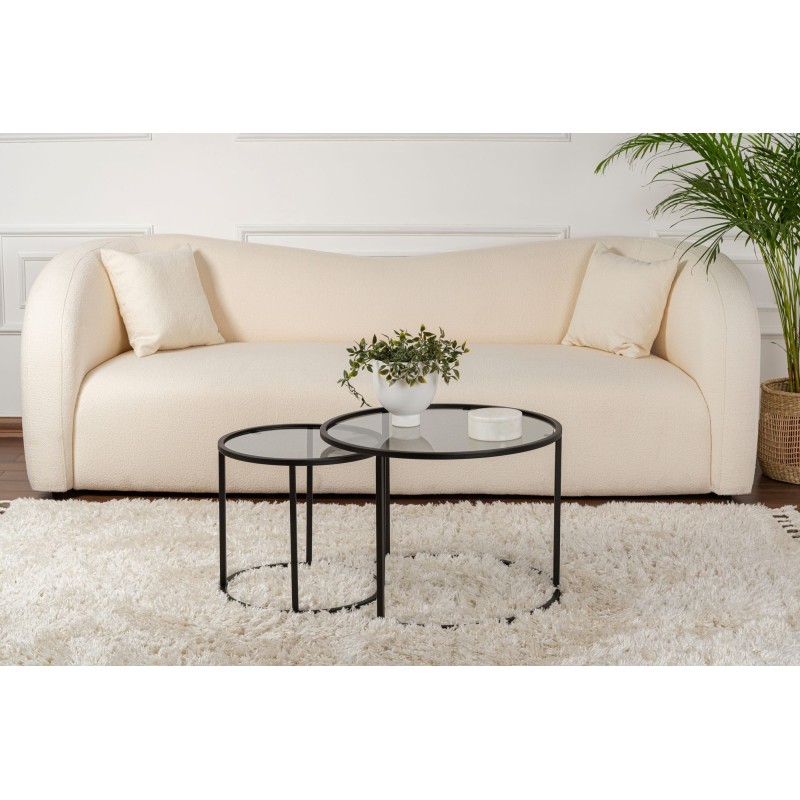 Coffee Table Set Aurum - 60, 42 - Black, Grey Black
Grey