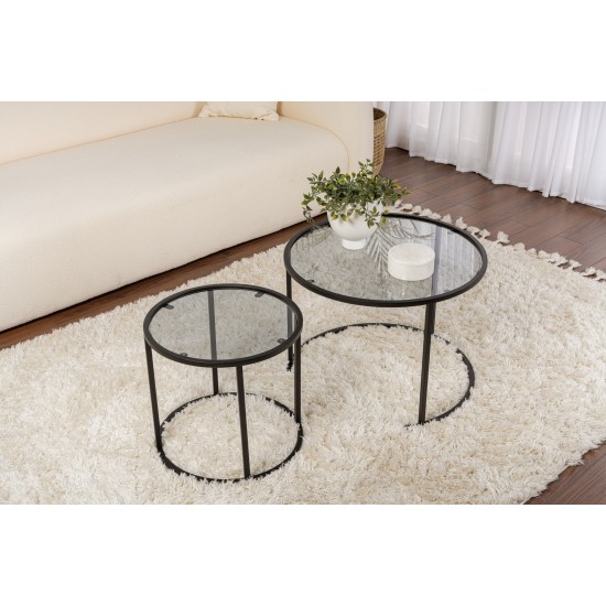 Coffee Table Set Aurum - 60, 42 - Black, Grey Black
Grey Coffee Table Set Aurum - 60, 42 - Black, Grey Black
Grey