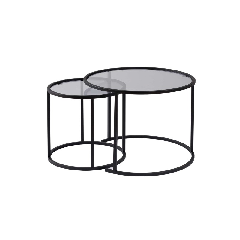 Coffee Table Set Aurum - 60, 42 - Black, Grey Black
Grey