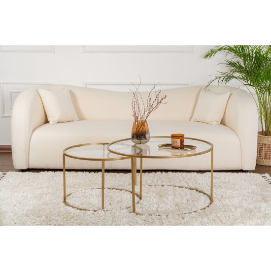 Coffee Table Set Aurum - 80, 60 - Gold, Transparent Gold
Transparent Coffee Table Set Aurum - 80, 60 - Gold, Transparent Gold
Transparent