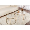 Coffee Table Set Aurum - 80, 60 - Gold, Transparent Gold
Transparent