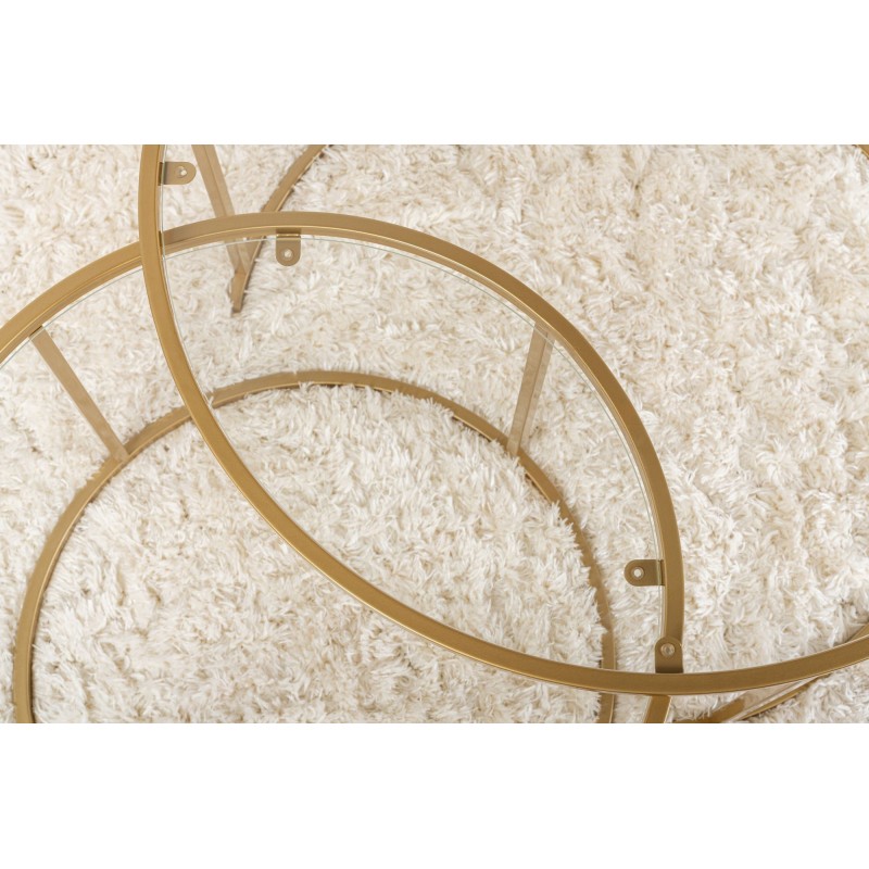 Coffee Table Set Aurum - 80, 60 - Gold, Transparent Gold
Transparent