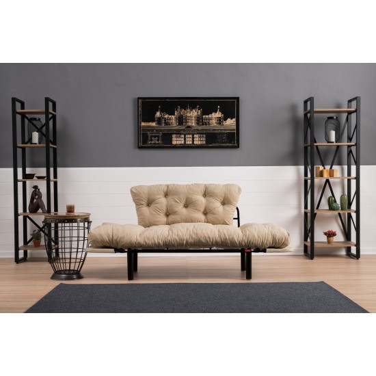 Διθέσιος Καναπές Κρεβάτι - Nitta - Χρώμα Cream - 155x73x85εκ Διθέσιος Καναπές Κρεβάτι - Nitta - Χρώμα Cream - 155x73x85εκ