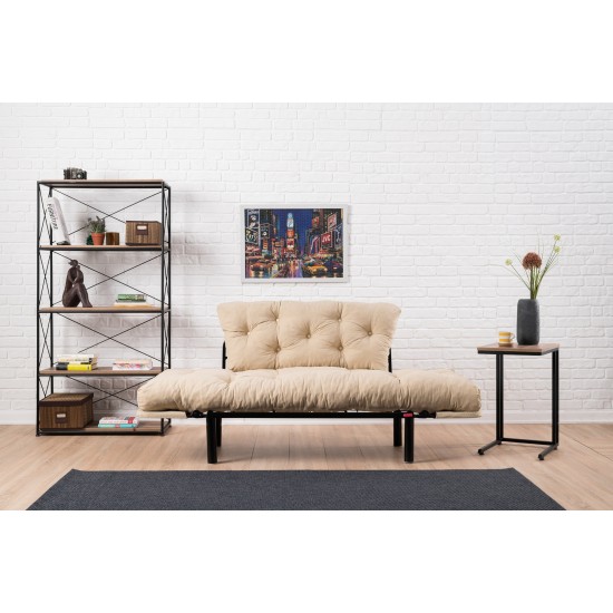 Διθέσιος Καναπές Κρεβάτι - Nitta - Χρώμα Cream - 155x73x85εκ Διθέσιος Καναπές Κρεβάτι - Nitta - Χρώμα Cream - 155x73x85εκ