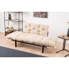 Διθέσιος Καναπές Κρεβάτι - Nitta - Χρώμα Cream - 155x73x85εκ