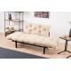 Διθέσιος Καναπές Κρεβάτι - Nitta - Χρώμα Cream - 155x73x85εκ Διθέσιος Καναπές Κρεβάτι - Nitta - Χρώμα Cream - 155x73x85εκ