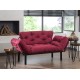 Διθέσιος Καναπές Κρεβάτι - Nitta - Χρώμα Maroon - 155x73x85εκ Διθέσιος Καναπές Κρεβάτι - Nitta - Χρώμα Maroon - 155x73x85εκ