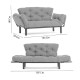 Διθέσιος Καναπές Κρεβάτι - Nitta - Χρώμα Maroon - 155x73x85εκ Διθέσιος Καναπές Κρεβάτι - Nitta - Χρώμα Maroon - 155x73x85εκ