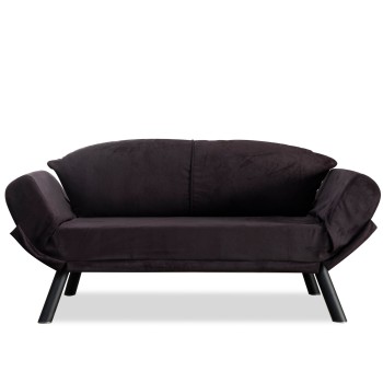 2-Seat Sofa-Bed Genzo - Black Black