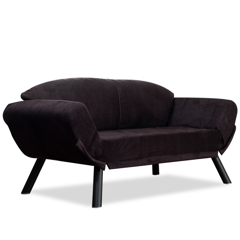 Atelier del Sofa 2-Seat Sofa-Bed Genzo - Black Black