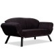 2-Seat Sofa-Bed Genzo - Black Black Atelier del Sofa 2-Seat Sofa-Bed Genzo - Black Black