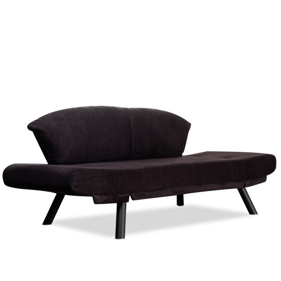 2-Seat Sofa-Bed Genzo - Black Black Atelier del Sofa 2-Seat Sofa-Bed Genzo - Black Black