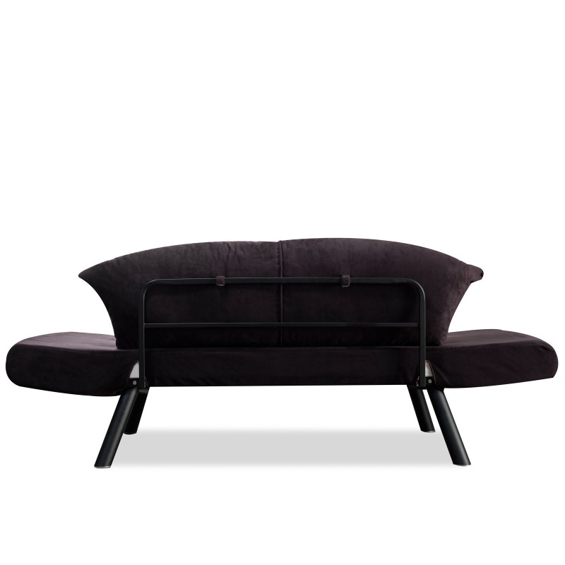 Atelier del Sofa 2-Seat Sofa-Bed Genzo - Black Black