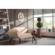 2-Seat Sofa-Bed Genzo - Cream Cream 2-Seat Sofa-Bed Genzo - Cream Cream
