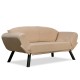 2-Seat Sofa-Bed Genzo - Cream Cream 2-Seat Sofa-Bed Genzo - Cream Cream