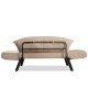 2-Seat Sofa-Bed Genzo - Cream Cream 2-Seat Sofa-Bed Genzo - Cream Cream