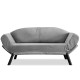 2-Seat Sofa-Bed Genzo - Grey Grey 2-Seat Sofa-Bed Genzo - Grey Grey