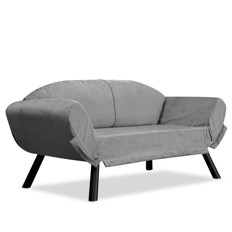 2-Seat Sofa-Bed Genzo - Grey Grey