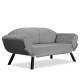2-Seat Sofa-Bed Genzo - Grey Grey 2-Seat Sofa-Bed Genzo - Grey Grey