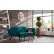 2-Seat Sofa-Bed Genzo - Petrol Blue Petrol Blue Atelier del Sofa 2-Seat Sofa-Bed Genzo - Petrol Blue Petrol Blue