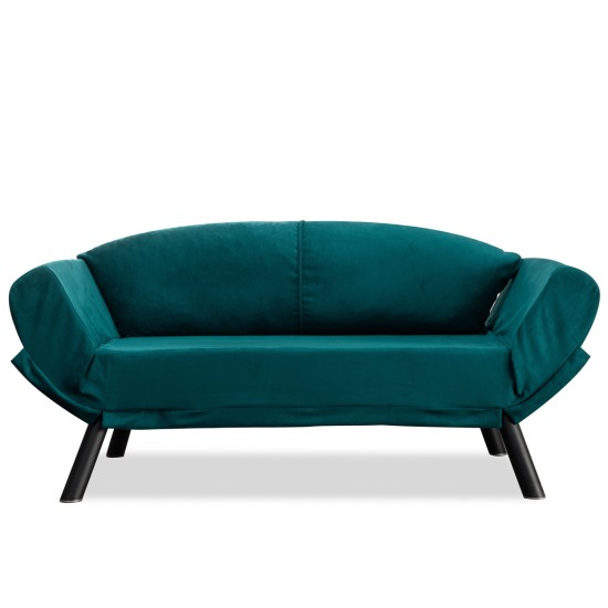 2-Seat Sofa-Bed Genzo - Petrol Blue Petrol Blue Atelier del Sofa 2-Seat Sofa-Bed Genzo - Petrol Blue Petrol Blue
