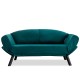 2-Seat Sofa-Bed Genzo - Petrol Blue Petrol Blue Atelier del Sofa 2-Seat Sofa-Bed Genzo - Petrol Blue Petrol Blue