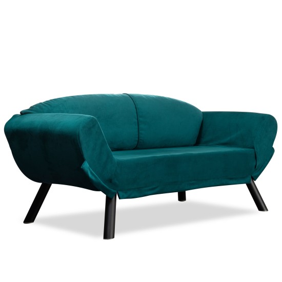 2-Seat Sofa-Bed Genzo - Petrol Blue Petrol Blue Atelier del Sofa 2-Seat Sofa-Bed Genzo - Petrol Blue Petrol Blue