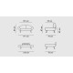 2-Seat Sofa-Bed Genzo - Petrol Blue Petrol Blue Atelier del Sofa 2-Seat Sofa-Bed Genzo - Petrol Blue Petrol Blue