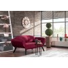2-Seat Sofa-Bed Genzo - Maroon Maroon