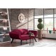 2-Seat Sofa-Bed Genzo - Maroon Maroon 2-Seat Sofa-Bed Genzo - Maroon Maroon