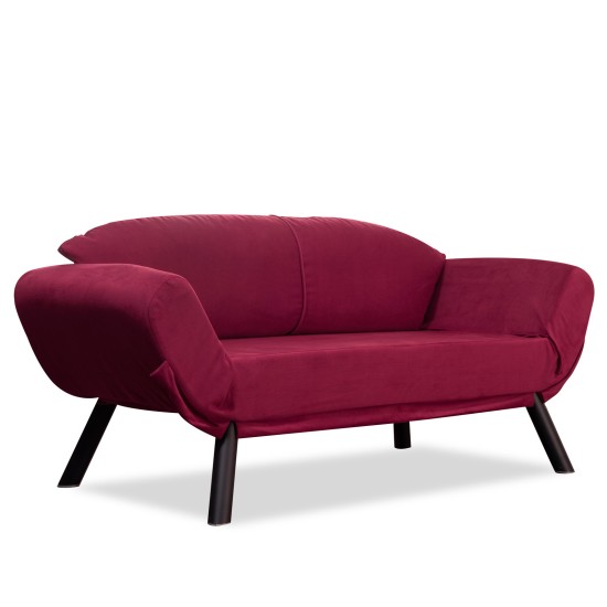 2-Seat Sofa-Bed Genzo - Maroon Maroon 2-Seat Sofa-Bed Genzo - Maroon Maroon