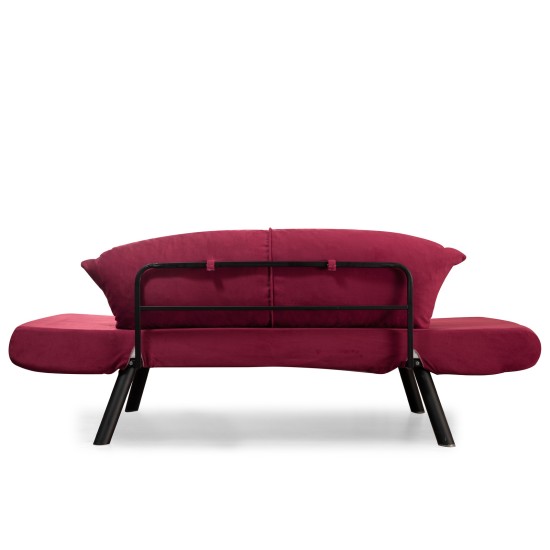 2-Seat Sofa-Bed Genzo - Maroon Maroon 2-Seat Sofa-Bed Genzo - Maroon Maroon