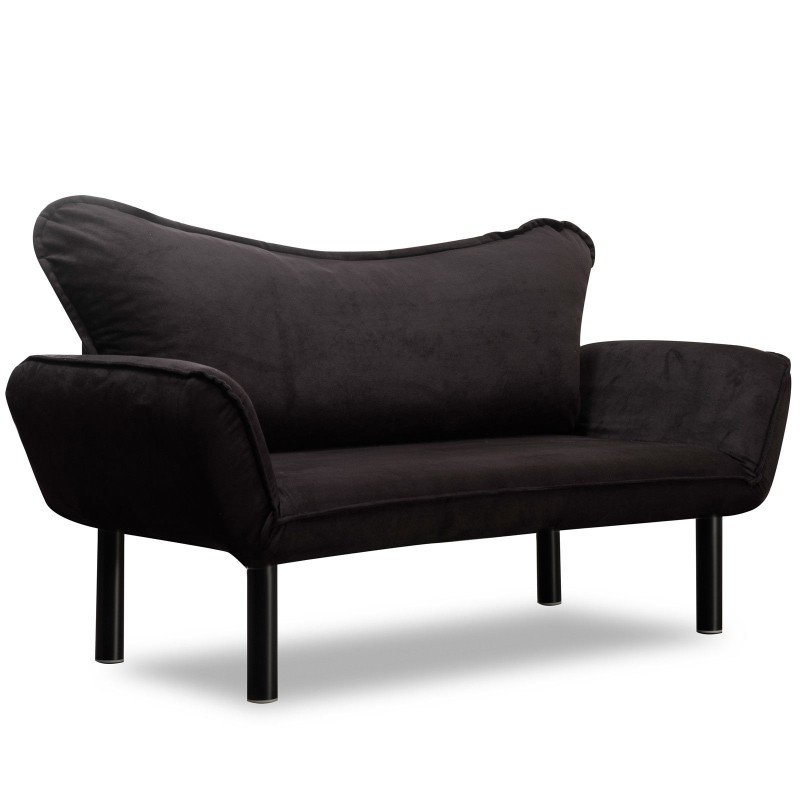 Atelier del Sofa 2-Seat Sofa-Bed Chatto - Black Black